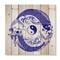 Designart - Chinoiserie Koi Fish II - Traditional Print on Natural Pine Wood